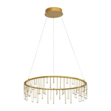 Golden 5461-26 SSG - Golden Lighting Lucerna Integrated LED 26in Chandelier in Stainless Steel Gold